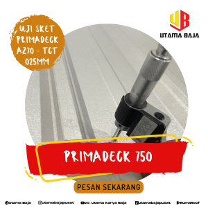 Atap Galvalum Primadeck Premium AZ100 tebal dan sesuai SNI